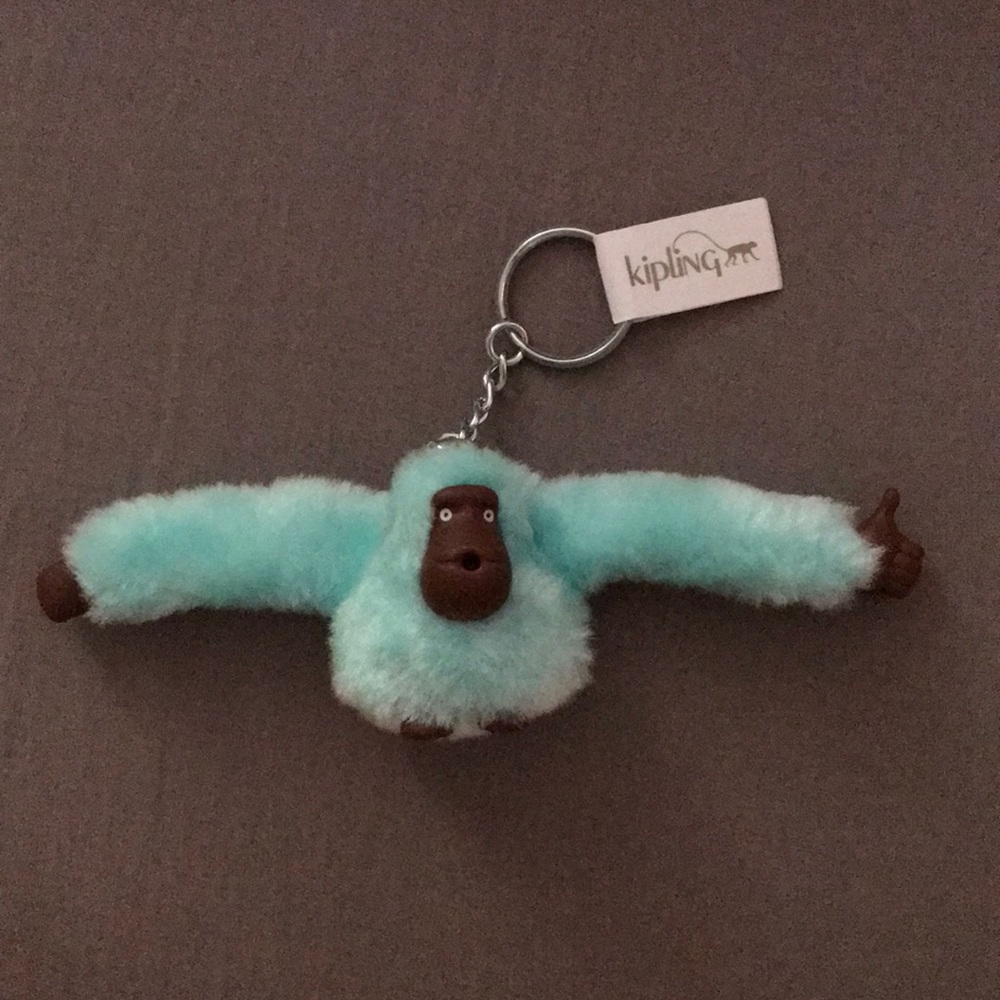 Kipling Monkey Keychain. Color: Fresh Teal